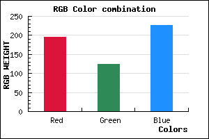 rgb background color #C47DE3 mixer