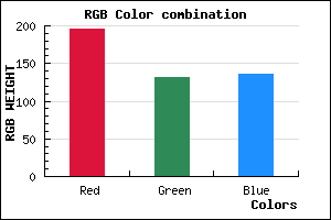 rgb background color #C48488 mixer