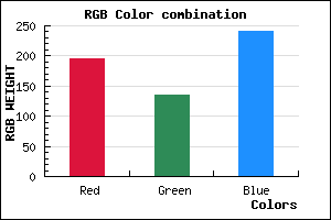 rgb background color #C487F1 mixer