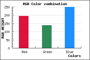 rgb background color #C48BFA mixer