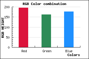 rgb background color #C4A2B0 mixer