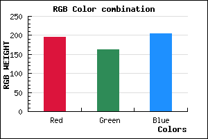 rgb background color #C4A2CC mixer