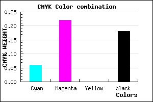 #C4A2D0 color CMYK mixer