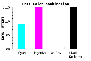 #C4B8D8 color CMYK mixer