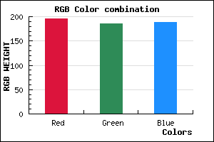 rgb background color #C4BABD mixer