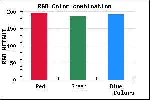 rgb background color #C4BABF mixer