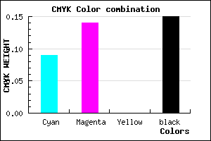 #C4BAD8 color CMYK mixer