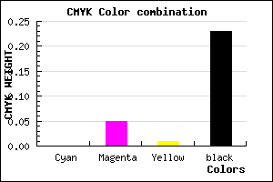 #C4BBC3 color CMYK mixer
