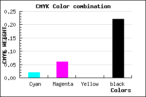 #C4BCC8 color CMYK mixer