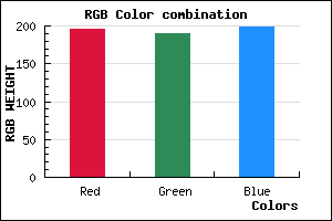 rgb background color #C4BEC6 mixer