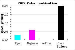 #C4BFCB color CMYK mixer