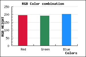 rgb background color #C4BFCB mixer