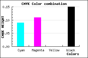 #C4C0D8 color CMYK mixer