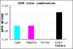#C4C3D5 color CMYK mixer