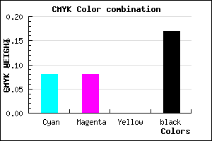 #C4C4D4 color CMYK mixer