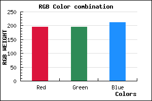rgb background color #C4C4D4 mixer