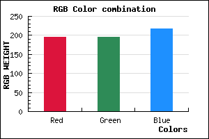 rgb background color #C4C4DA mixer