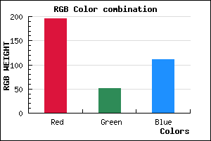 rgb background color #C4336F mixer