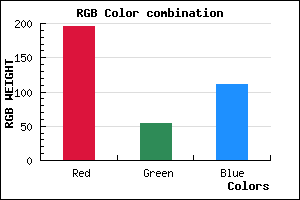 rgb background color #C4366F mixer