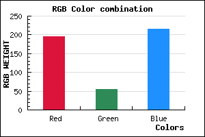 rgb background color #C436D8 mixer