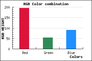 rgb background color #C4365B mixer