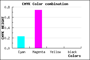 #C443FF color CMYK mixer