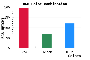 rgb background color #C44477 mixer