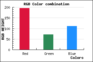 rgb background color #C4486F mixer