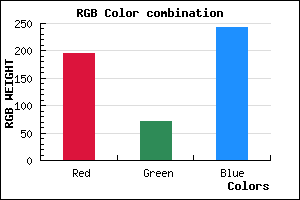 rgb background color #C448F2 mixer