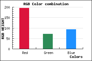 rgb background color #C4485D mixer