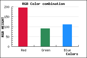 rgb background color #C45A6F mixer