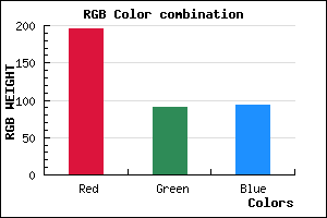 rgb background color #C45A5D mixer