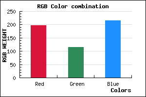 rgb background color #C573D7 mixer