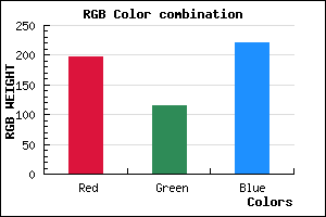 rgb background color #C573DD mixer