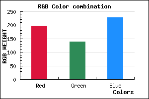 rgb background color #C58AE4 mixer