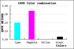 #C5A2F7 color CMYK mixer