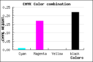 #C5A5C7 color CMYK mixer