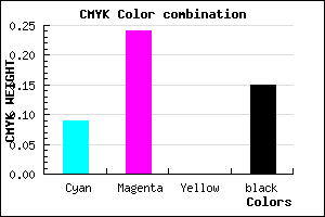 #C5A5D9 color CMYK mixer