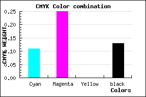 #C5A6DE color CMYK mixer