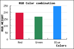 rgb background color #C5A7F7 mixer