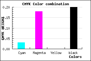 #C5A8CC color CMYK mixer