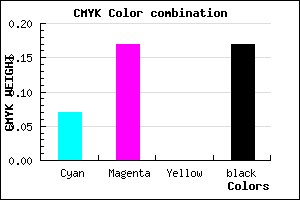 #C5B0D4 color CMYK mixer