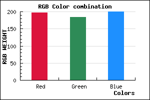 rgb background color #C5B8C8 mixer