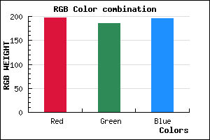 rgb background color #C5B9C3 mixer