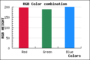 rgb background color #C5BCC8 mixer