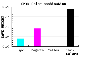 #C5BCCE color CMYK mixer