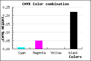 #C5BDC7 color CMYK mixer