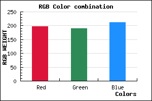 rgb background color #C5BDD3 mixer