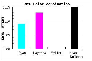 #C5BDD9 color CMYK mixer