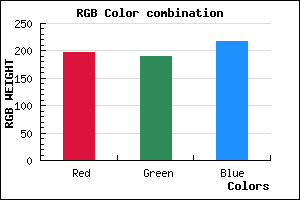 rgb background color #C5BDD9 mixer